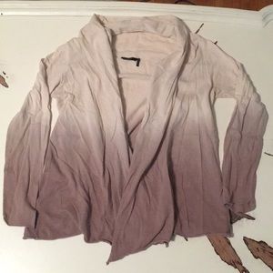 Daisy Fuuentes Ombre Open Cotton Sweater